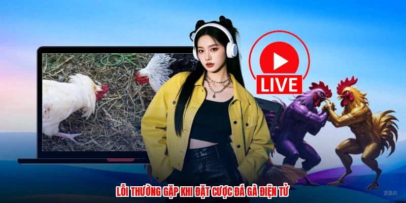Lỗi thường gặp khi đặt cược đá gà điện tử